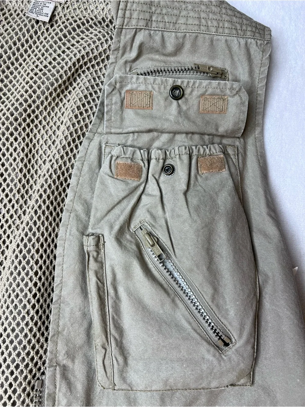Vintage Banana Republic Safari Utility Vest Men’s Large Multi Pocket Fishing